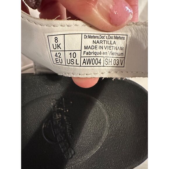 Dr. Martens Nartilla White Leather Gladiator Sandals Womens 10 Chunky platform - Picture 11 of 16